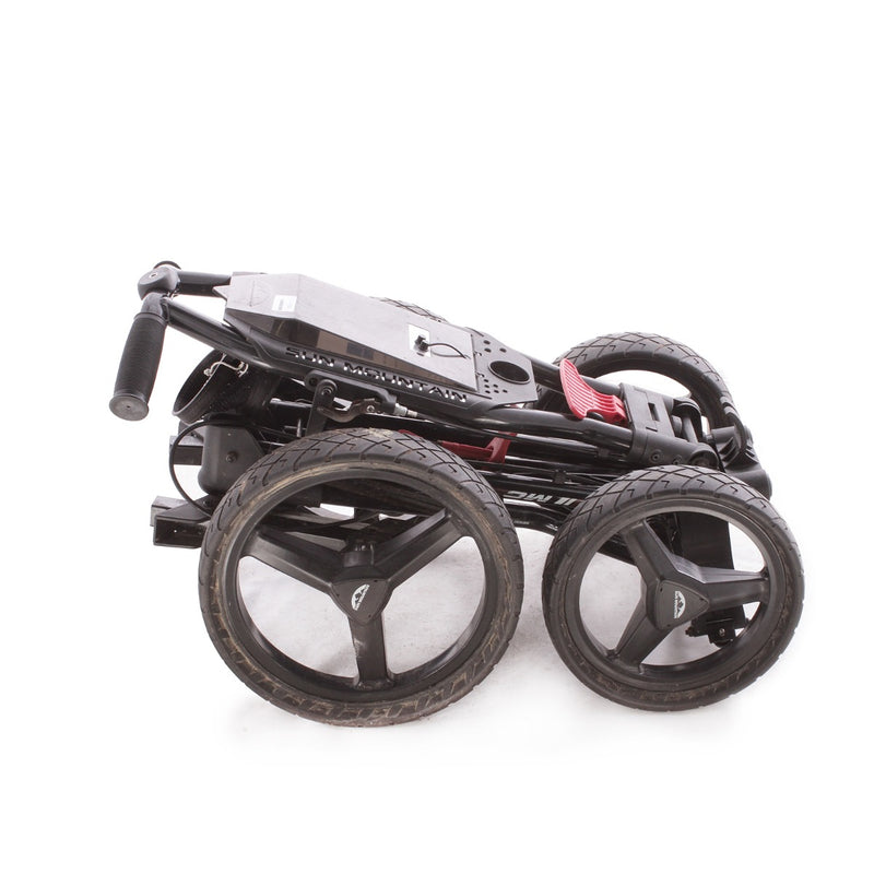 Sun Mountain PX4 Second Hand 4 Wheel Push Trolley - Black/Red