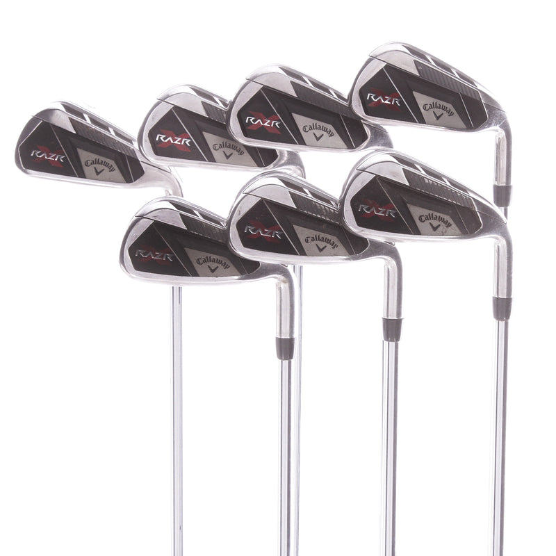 Callaway RAZR X Steel Men's Right Hand Irons 4-PW Uniflex - Callaway Razr X