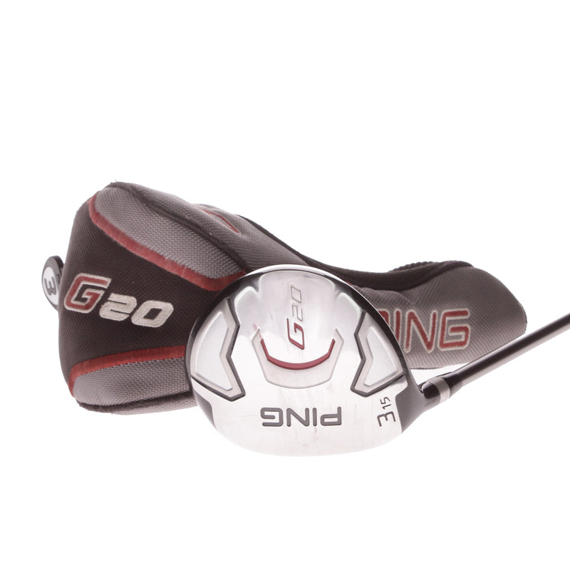 Ping G20 Graphite Men's Left Hand Fairway 3 Wood 15 Degree Regular - Ping TFC 169