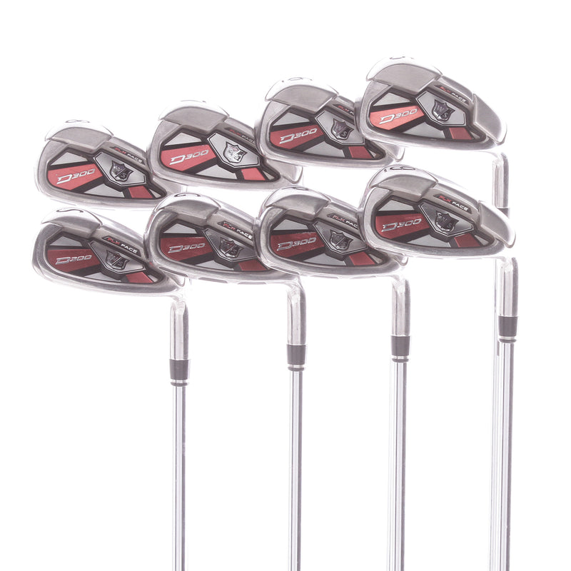 Wilson Staff D300 Steel Men's Right Hand Irons 5-SW+GW  Uniflex - KBS Tour 80U