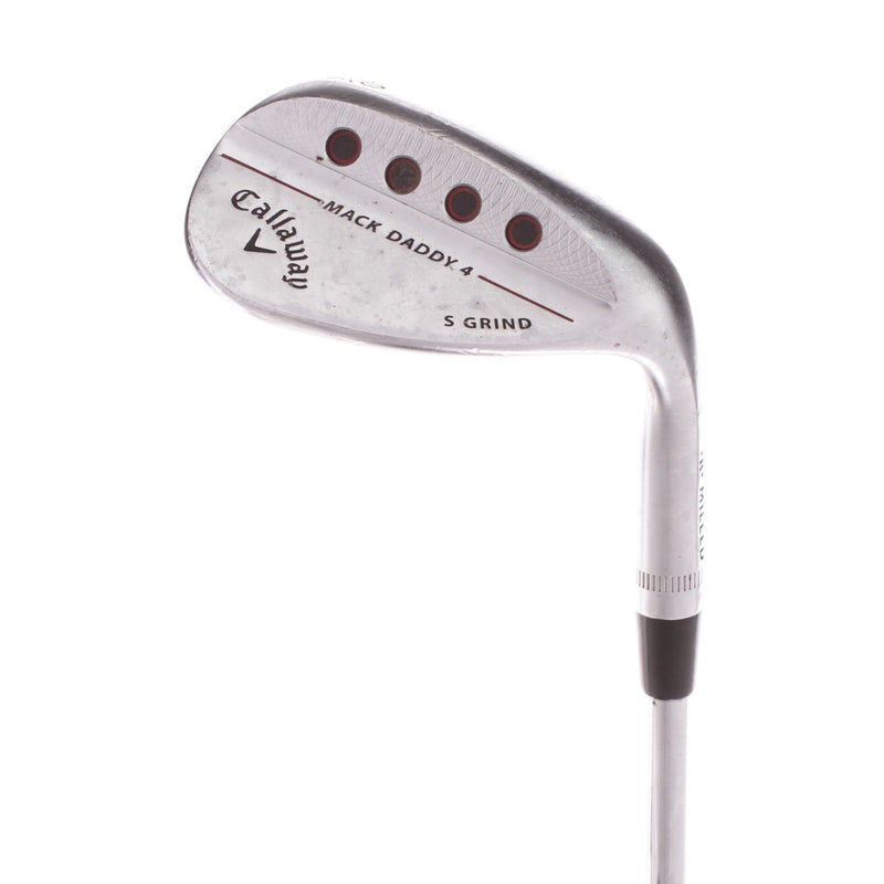 Callaway Mack Daddy 4 S Grind Steel Men's Right Hand Lob Wedge 60 Degree 10 Bounce Stiff - True Temper Dynamic Gold S200