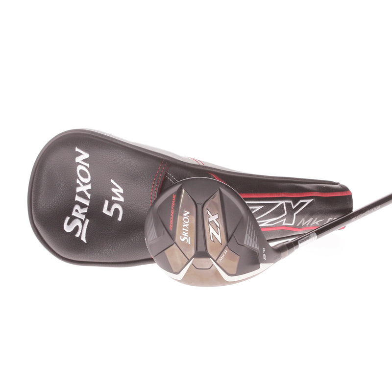 Srixon ZX MK II Graphite Mens Left Hand Fairway 5 Wood 18 Degree Stiff - HZRDUS RDX Smoke