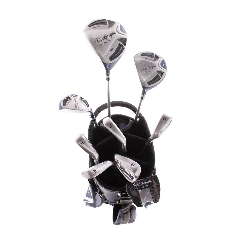 MacGregor CG-2000 Graphite Ladies Left Hand Driver Fairway Wood 24 Degree Hybrid 7-SW Putter Plus Cart Bag Ladies - Macgregor