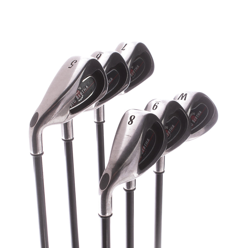 Callaway Big Bertha Graphite Men's Left Hand Irons 5-PW Lite - RCH 75