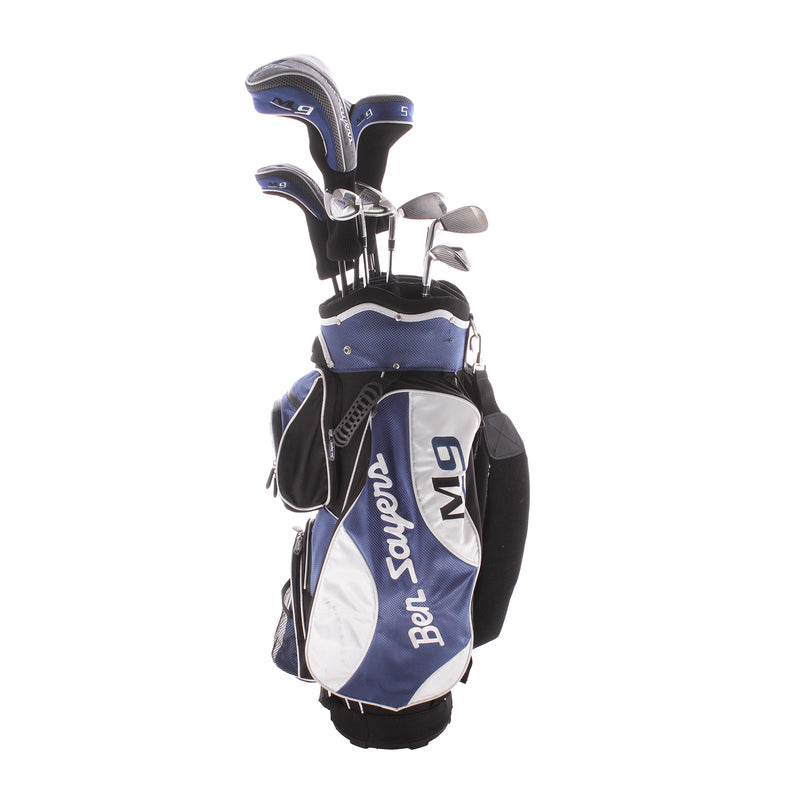 Ben Sayers M9 Steel Men's Right Hand Driver,3 Wood 5 Wood 4Hybrid 5-SW Plus Cart Bag Regular - Ben Sayers