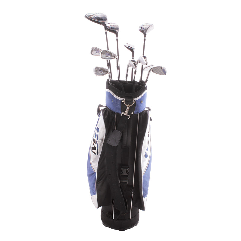 Ben Sayers M9 Steel Men's Right Hand Driver,3 Wood 5 Wood 4Hybrid 5-SW Plus Cart Bag Regular - Ben Sayers