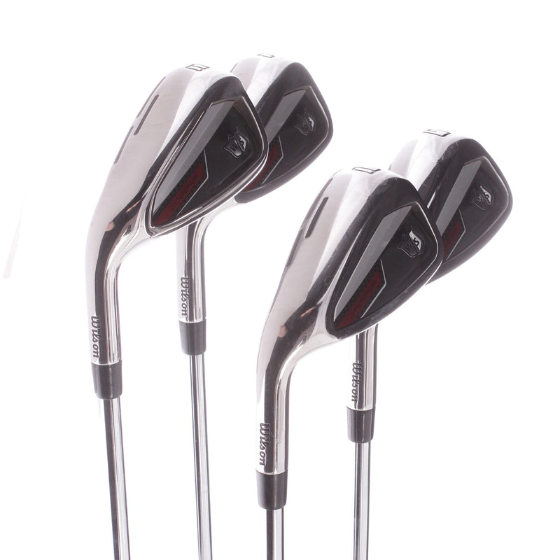 Wilson DynaPower Steel Mens Left Hand Irons 8-GW Regular - KBS Max Ultralite