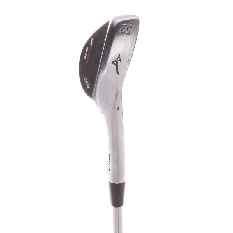 Mizuno MP-R Series Chrome Mens Right Hand Steel Gap Wedge 52 Degree 7 Bounce Stiff - Dynamic Gold