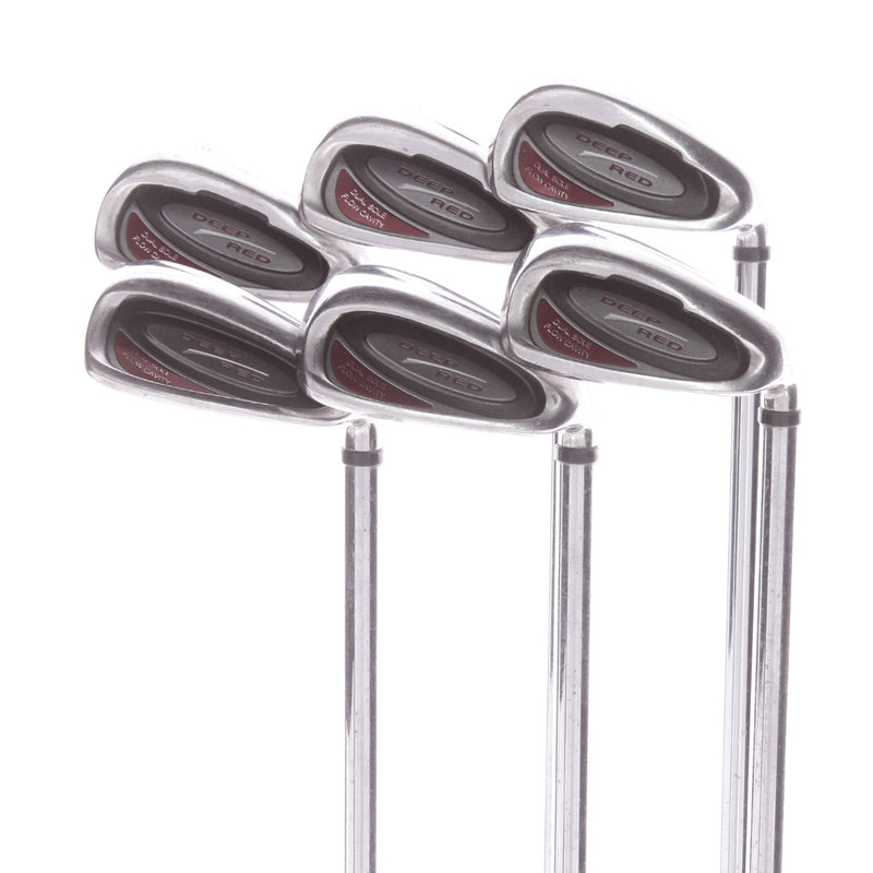 Wilson Deep Red Steel Mens Right Hand Irons 6-SW Uniflex - True Temper Deep Red Uniflex