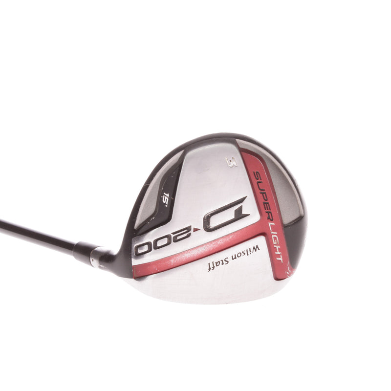 Wilson D200 Graphite Mens Right Hand Fairway 3 Wood 15 Degree Regular - Fujikura Pro 60