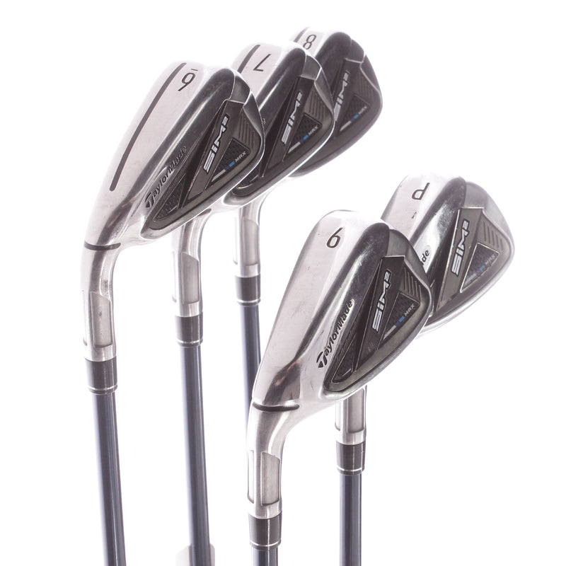 TaylorMade Sim2 Max Graphite Mens Left Hand Irons 6-PW Senior - Fujikura Ventus 5A