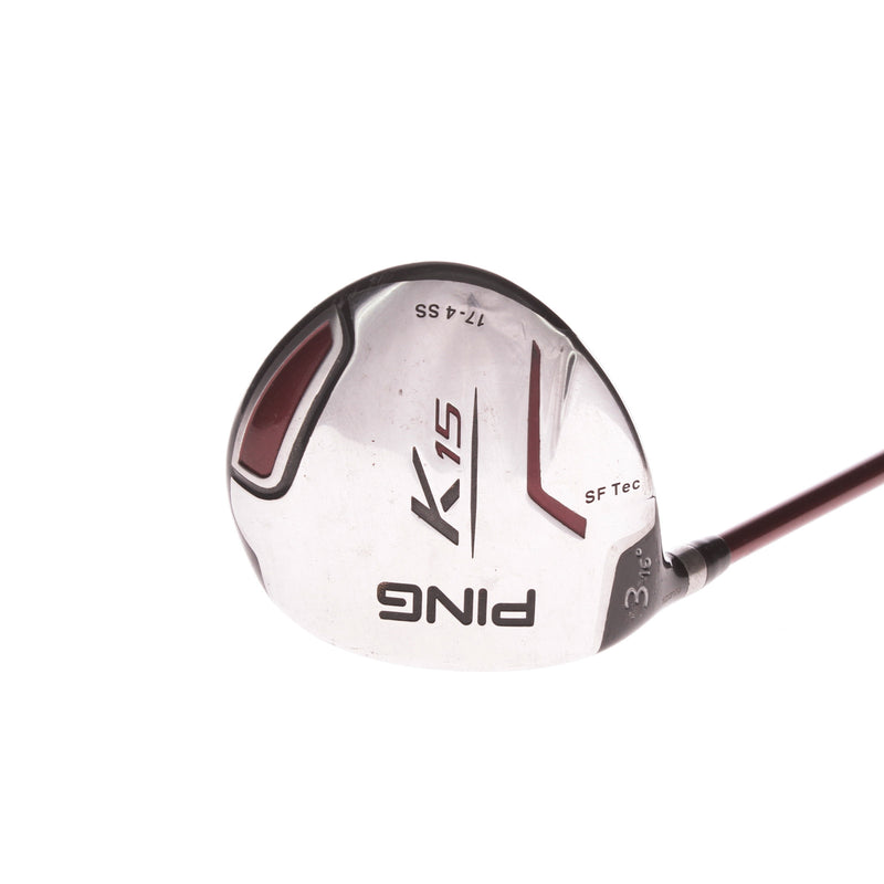 Ping K15 Sf Tec Graphite Men's Left Hand Fairway 3 Wood 16 Degree Soft Regular - Ping tfc