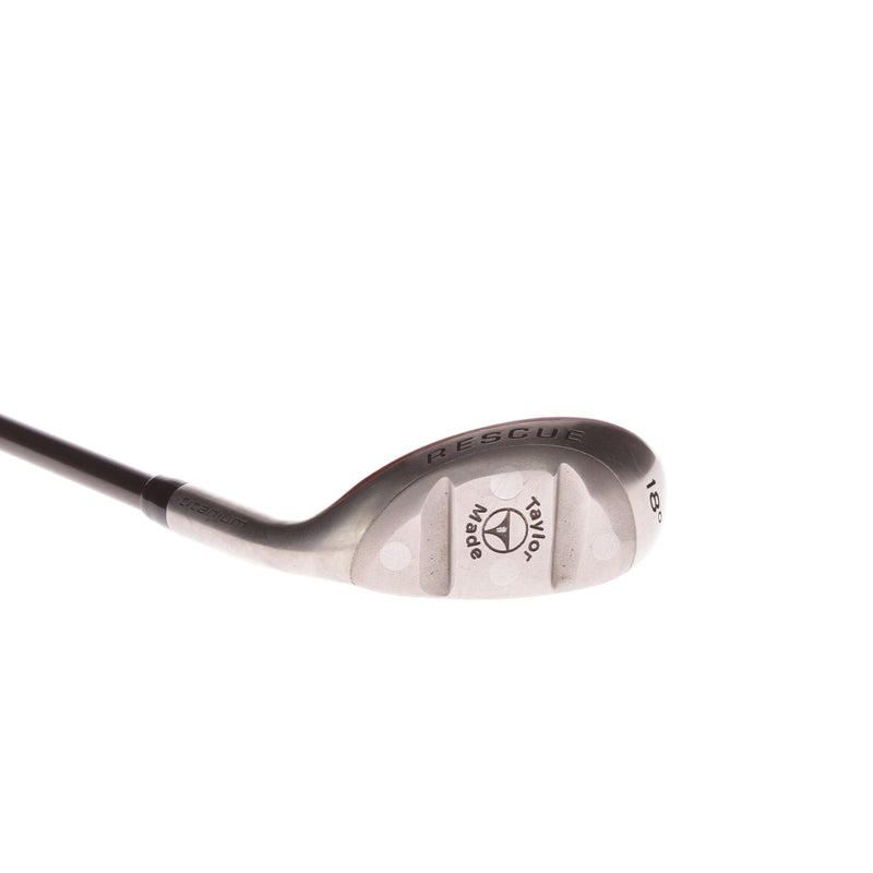 TaylorMade Titanium Rescue Graphite Mens Right Hand Hybrid 18 Degree Stiff - TaylorMade S90