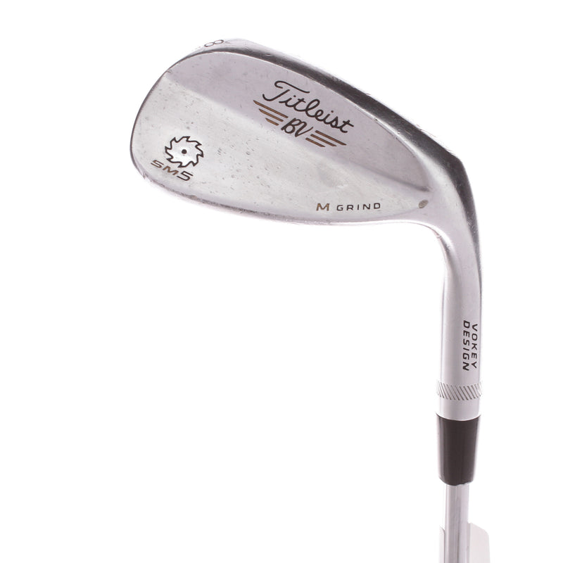 Titleist Vokey SM5 M Grind Steel Mens Right Hand Lob Wedge 58 Degree 8 Bounce Wedge - Vokey SM5