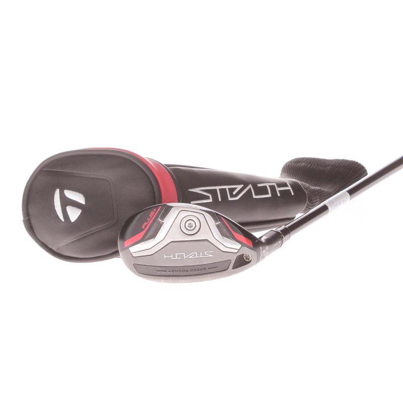 TaylorMade Stealth Plus Graphite Men's Left Hand Hybrid 19.5 Degree Stiff - Hzrdus Smoke 80g