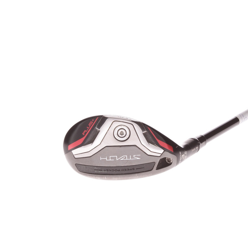 TaylorMade Stealth Plus Graphite Men's Left Hand Hybrid 19.5 Degree Stiff - Hzrdus Smoke 80g