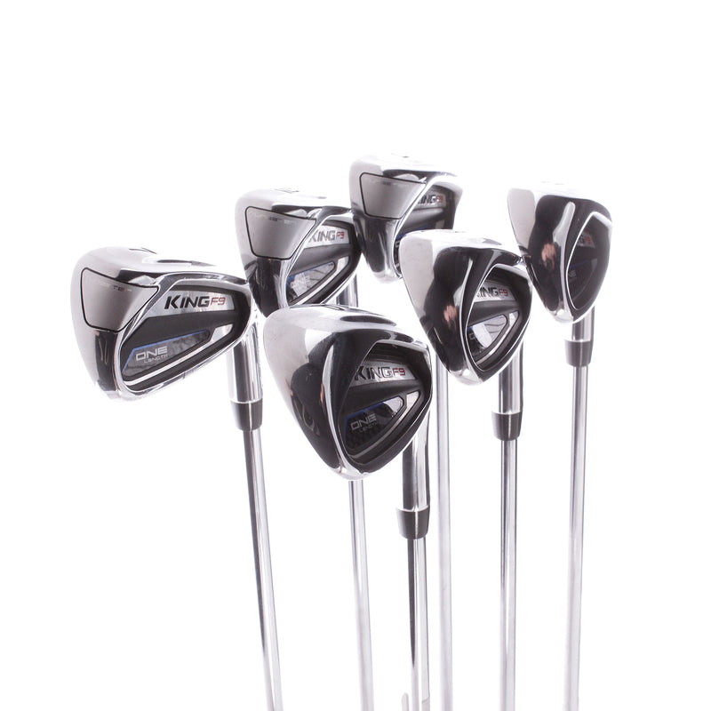 Cobra King F9 One Length Steel Mens Right Hand Irons 5-PW Regular - KBS Tour