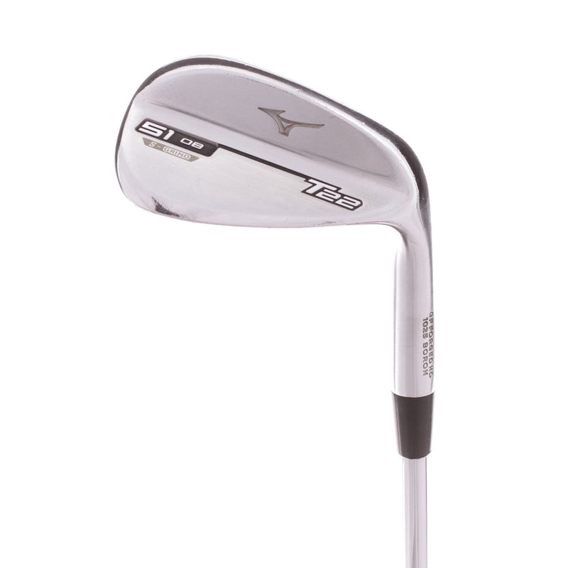 Mizuno T22 S-Grind Steel Men's Right Hand Gap Wedge 51 Degree Stiff - Ns Pro Modus Tour 105