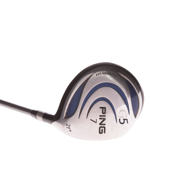 Ping G5 Graphite Men's Right Hand Fairway 7 Wood 17-21 Degree Regular - Ping TFC 100