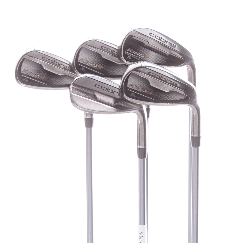 Cobra F6 Graphite Mens Right Hand Irons 7-SW Regular - Matrix MFS Series White Tie X 4