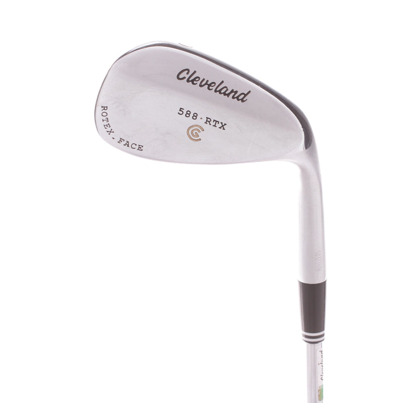 Cleveland 588 RTX Satin Chrome Steel Men's Right Hand Gap Wedge 50 Degree 10 Bounce Wedge - Dynamic Gold