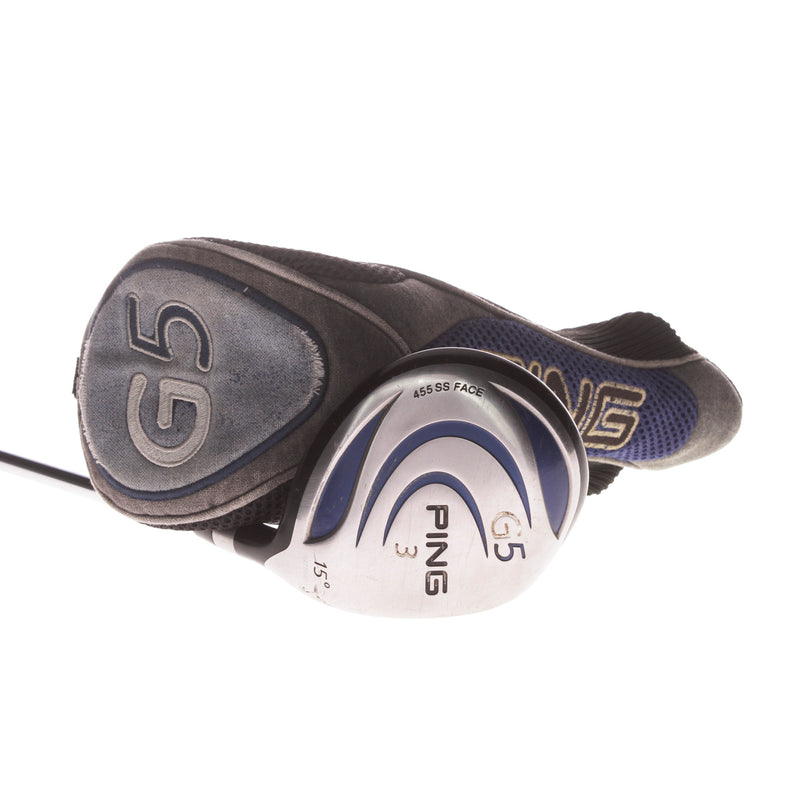 Ping G5 Mens Right Hand Steel Fairway 3 Wood 15 Degree Ping - Regular