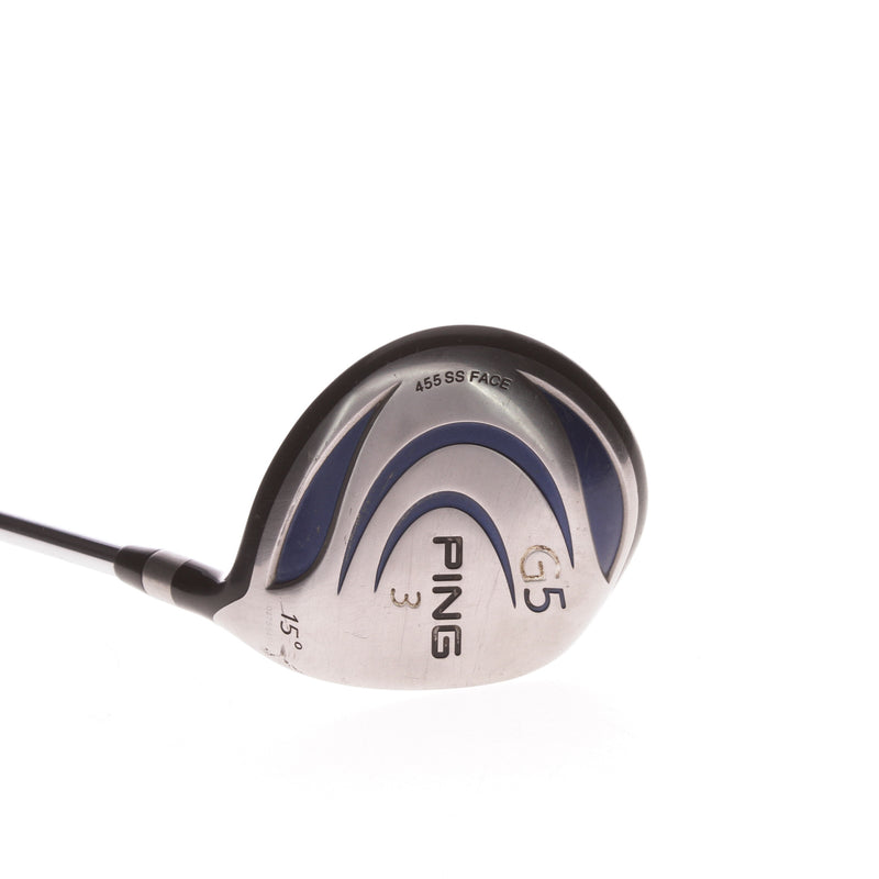 Ping G5 Mens Right Hand Steel Fairway 3 Wood 15 Degree Ping - Regular