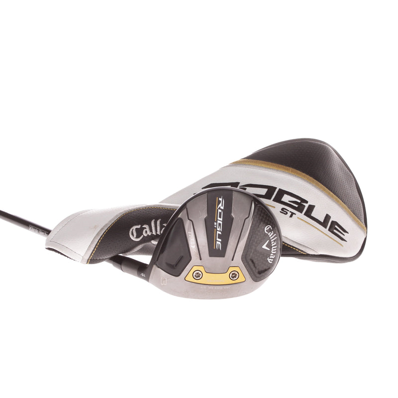 Callaway Rogue Max Graphite Mens Right Hand Fairway 3 Wood 15 Degree Stiff - Tensei AV Series 75s