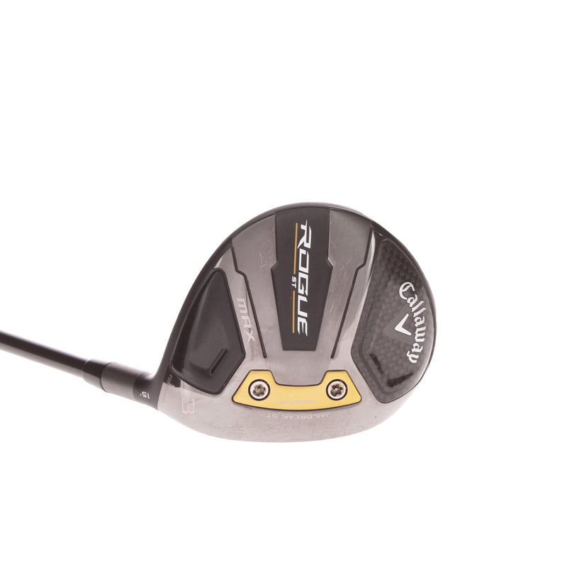 Callaway Rogue Max Graphite Mens Right Hand Fairway 3 Wood 15 Degree Stiff - Tensei AV Series 75s