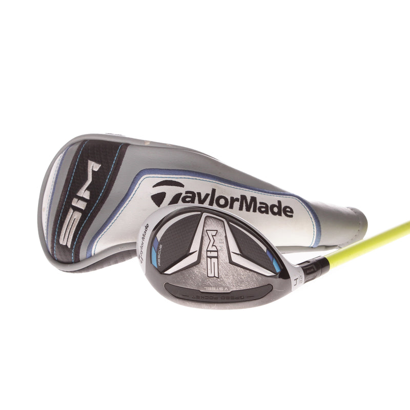 TaylorMade SIM Max Graphite Mens Left Hand Hybrid 22 Degree Stiff - Proforce V2 85F4