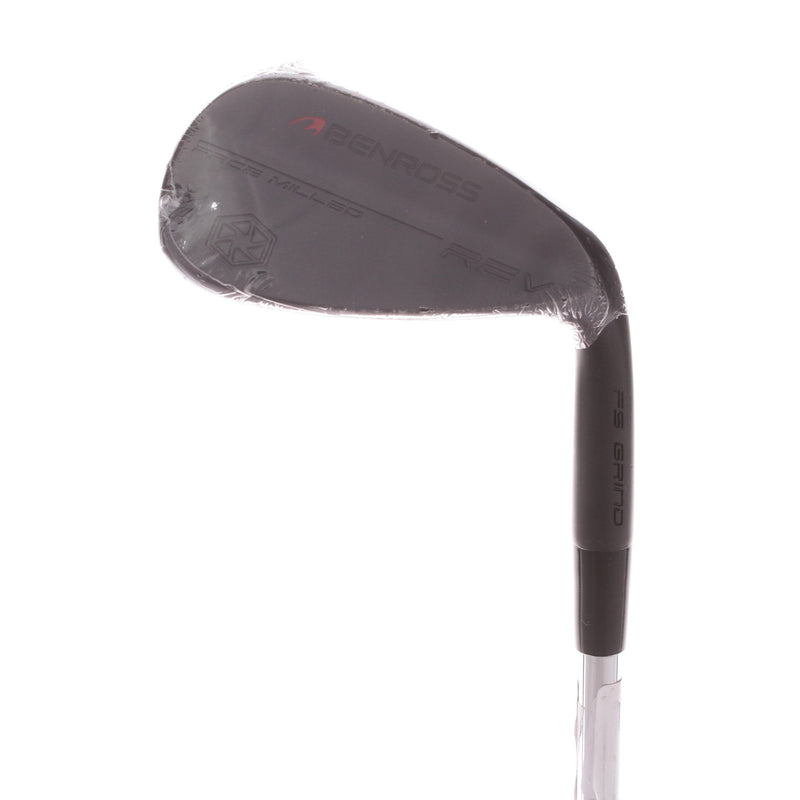 Benross Rev Black Steel Mens Right Hand Sand Wedge 54 Degree 10 Bounce Stiff - KBS Tour Lite