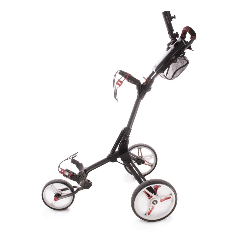 Motocaddy Cube Second Hand 3 Wheel Second Hand Push Trolley - Black Red