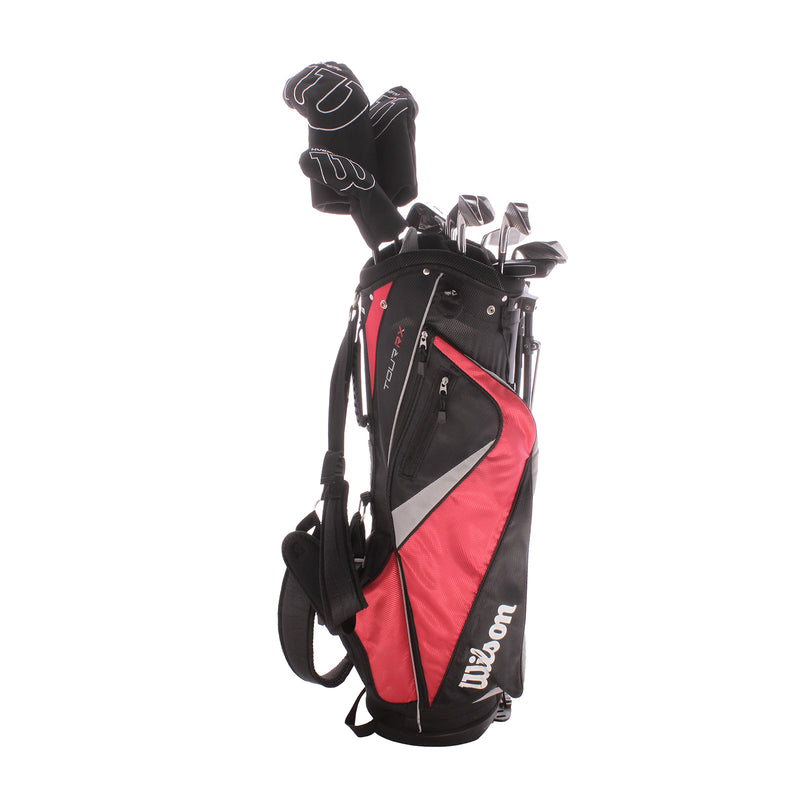 Wilson Tour RX Steel Men's Right Driver,Fairway Wood Hybrid 6-sw Putter Plus Stand Bag Regular - Wilson