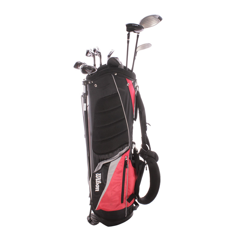 Wilson Tour RX Steel Men's Right Driver,Fairway Wood Hybrid 6-sw Putter Plus Stand Bag Regular - Wilson