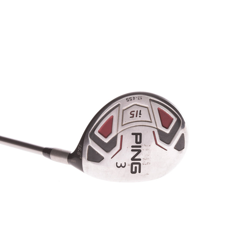 Ping I15 Graphite Mens Right Hand Fairway 3 Wood 15.5 Degree Stiff - Ping tfc 700