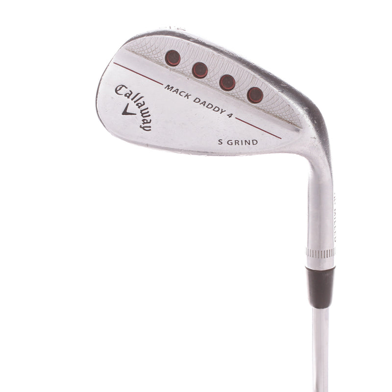 Callaway Mack Daddy 4 Chrome S-Grind Steel Mens Right Hand Sand Wedge 54 Degree 10 Bounce Stiff - Dynamic Gold