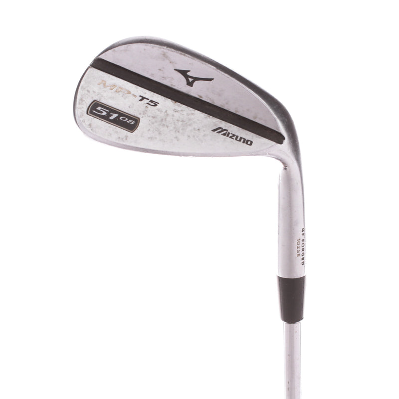 Mizuno MP-T5 Steel Mens Right Hand Gap Wedge 51 Degree 8 Bounce Regular - Project X 5.5