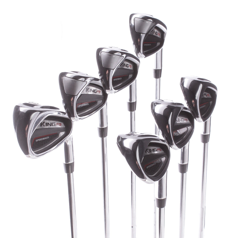 Cobra King F9 Speedback Steel Mens Right Hand Irons 5-SW Stiff - Cobra