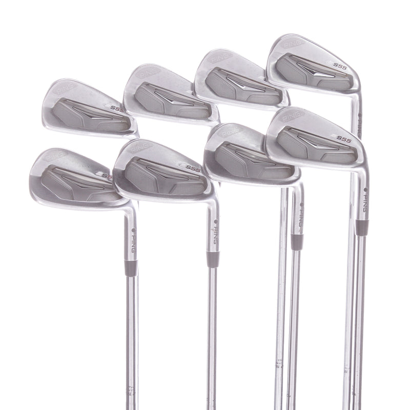 Ping S55 Steel Mens Right Hand Iron 3-PW Black Dot Stiff - Ping