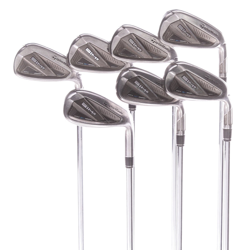 TaylorMade Sim2 Max Steel Mens Right Hand Irons 6-SW+AW Regular - True Temper Elevate 95