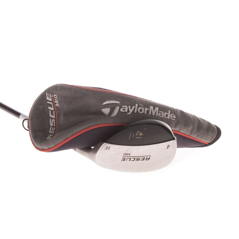 TaylorMade Rescue Mid Graphite Mens Right Hand 4 Hybrid 22 Degree Regular - Taylormade