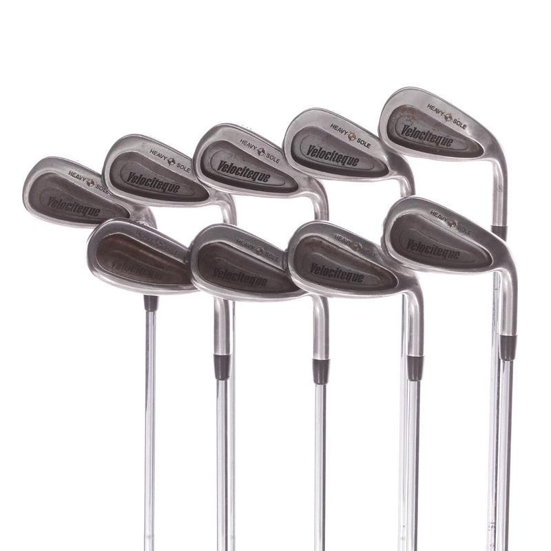 Heavy Sole Velociteque Steel Mens Right Hand Irons 3-SW Regular - True Temper DynaLite