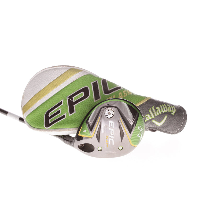 Callaway Epic Flash Graphite Mens Right Hand Fairway 3 Wood 15 Degree Stiff - Tensei AV Blue 75