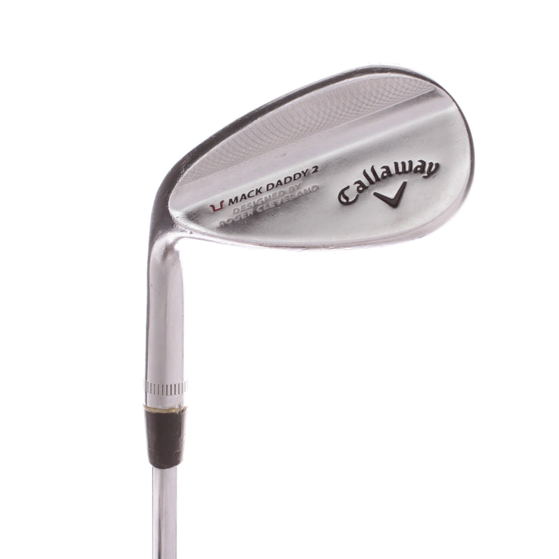 Callaway Mack Daddy 2 S-Grind Steel Mens Left Hand Gap Wedge 52 Degree Uniflex - NS Pro