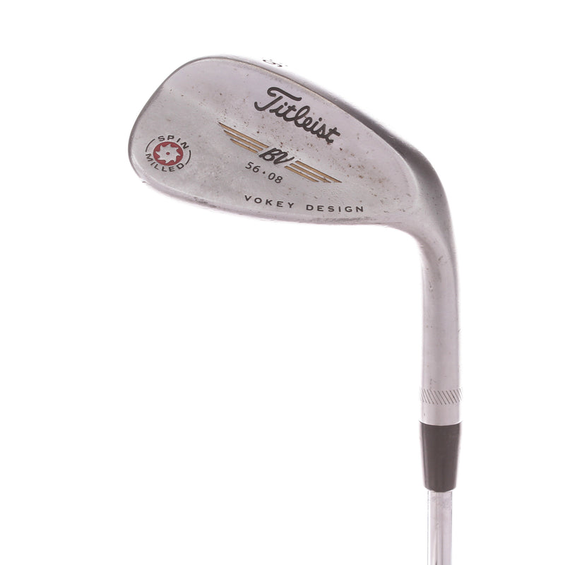 Titleist Spin Milled BV56.08 Steel Mens Right Hand Sand Wedge 56 Degree 8 Bounce Wedge - Vokey Design