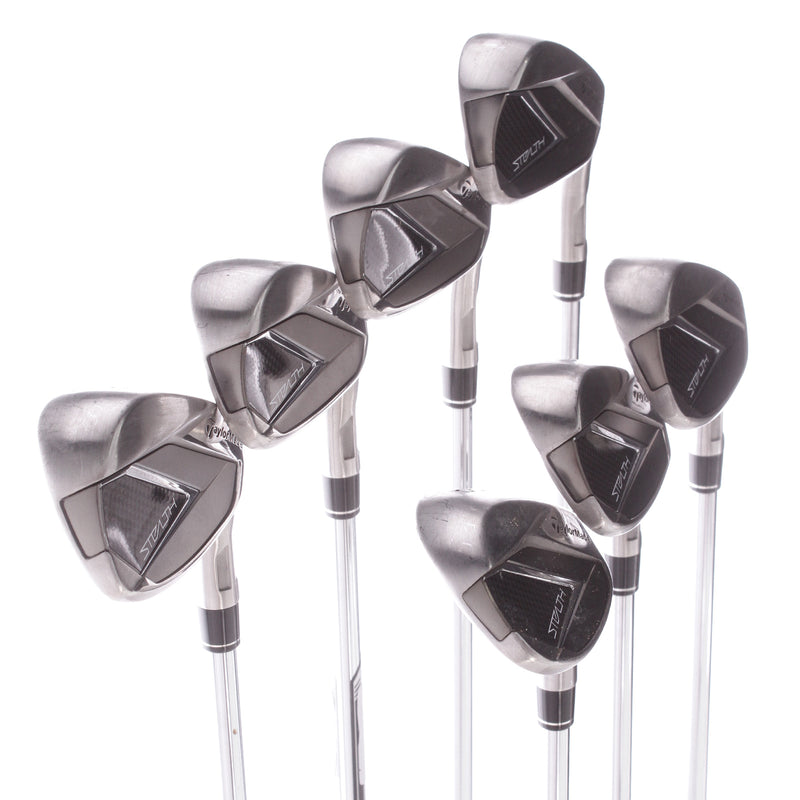 TaylorMade Stealth Steel Men's Right Irons 5-SW Stiff - KBS Max 85