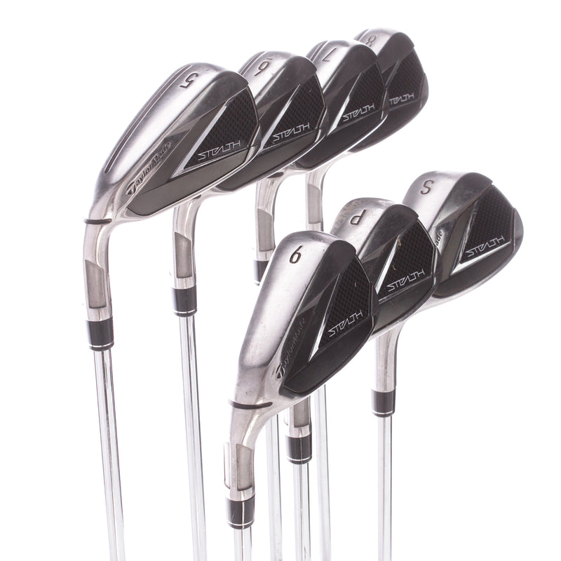 TaylorMade Stealth Steel Men's Left Irons 5-SW Regular - KBS Max 85