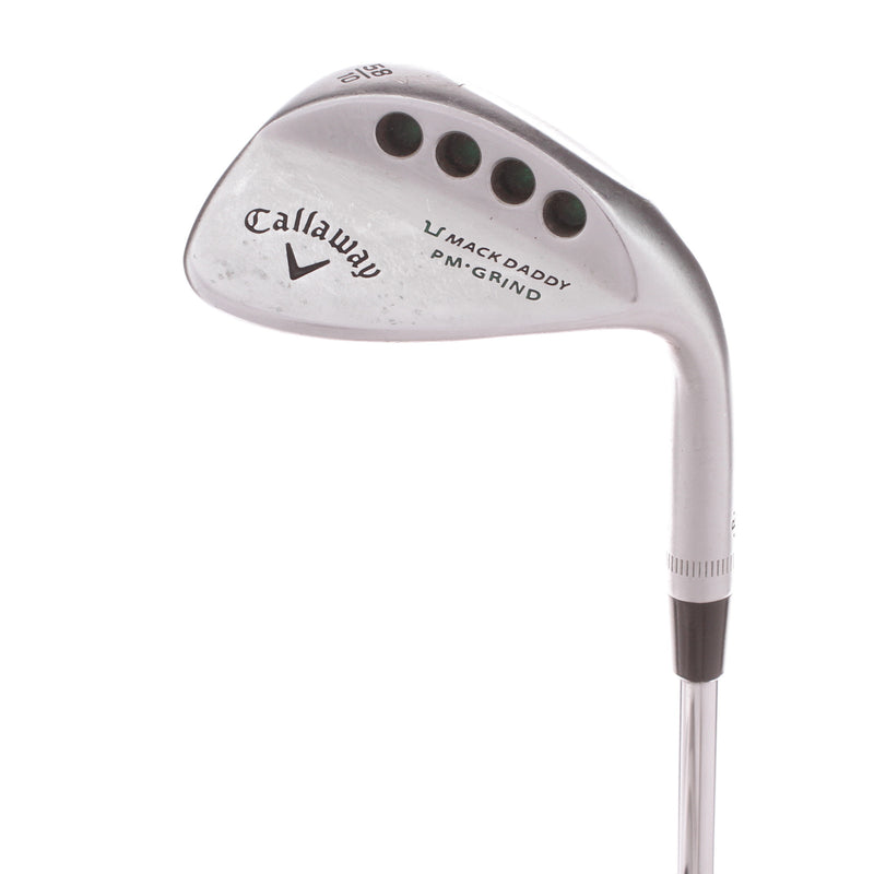 Callaway Mack Daddy PM.Grind Steel Mens Right Hand Lob Wedge 58 Degree 10 Bounce Wedge - KBS Tour-V