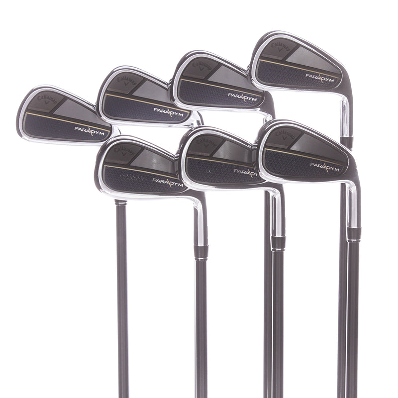 Callaway Paradym Graphite Mens Right Hand Irons 4-PW Stiff - Mitsubishi MMT 95 S