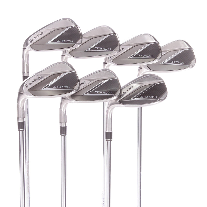 TaylorMade Stealth Steel Men's Left Irons 5-SW Regular - KBS Max 85